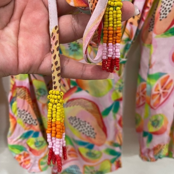 Farm Rio Rainforest Fruit Wrap Blouse - Picture 4 of 5